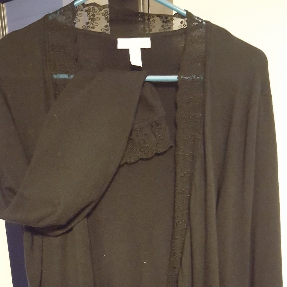 Women's extra large black over throw